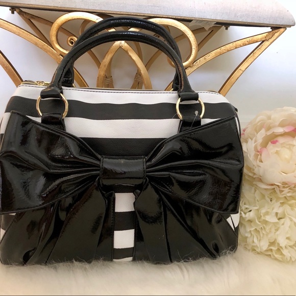 Betsey Johnson Handbags - Large Betsey Johnson Striped Bag